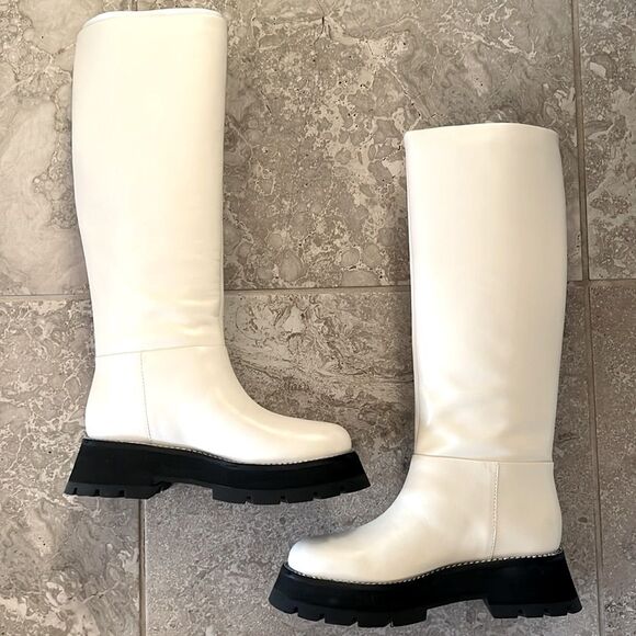 3.1 Phillip Lim Kate Tall Boots in White, New, Size 38.5 - Picture 1 of 16